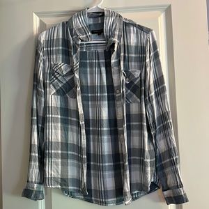 Banana Republic blue flannel! Super cute for layering!